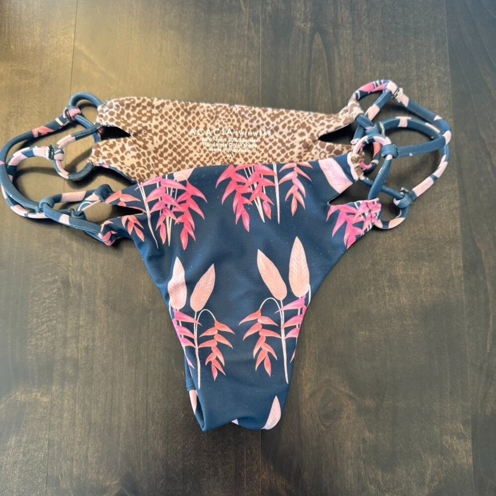 Acacia Heliconia Molokini Bikini Bottom Size M